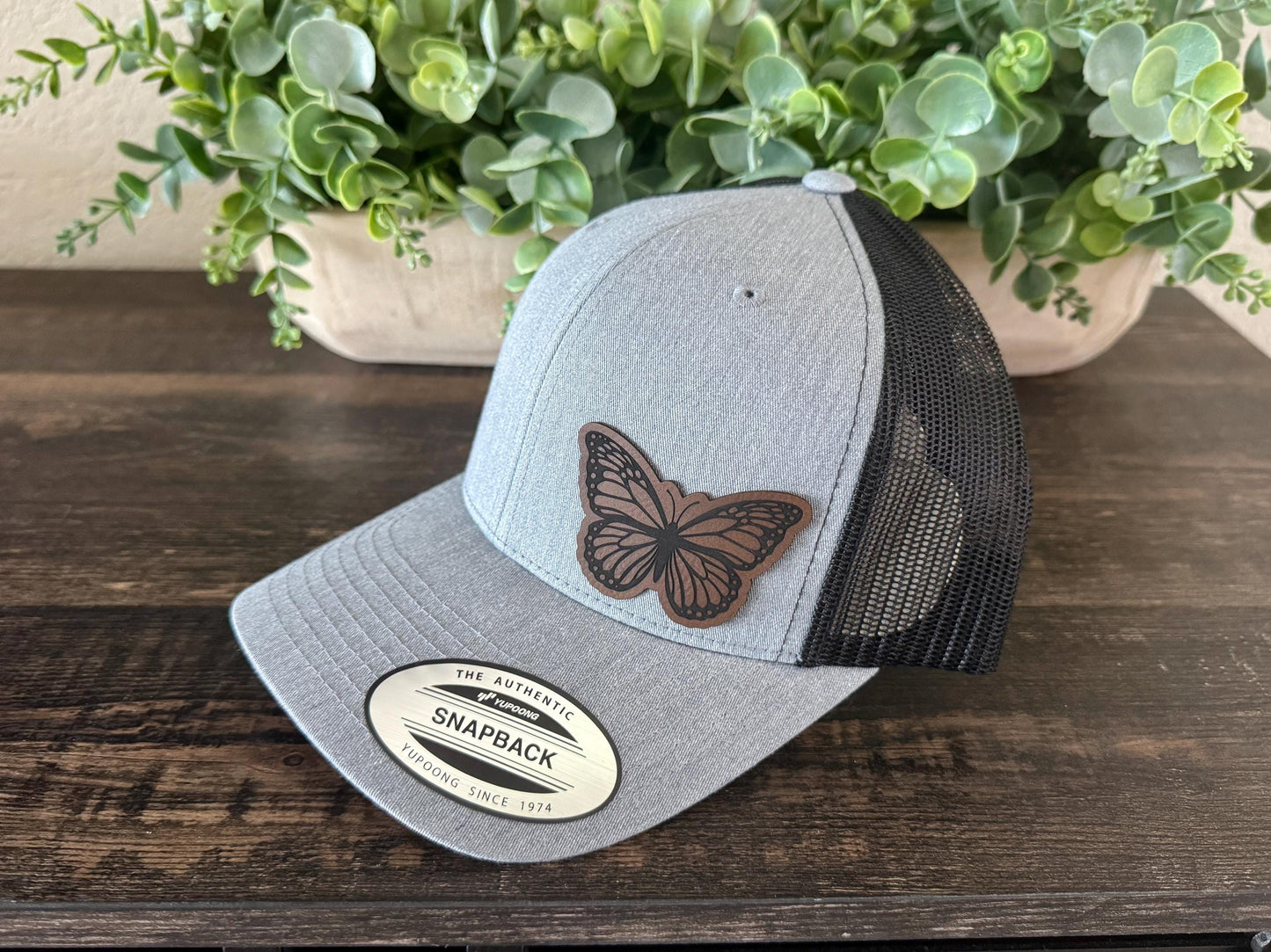 Monarch Butterfly Hat – Trucker or Snapback Cap with Insect Design – Nature Lover Gift, Garden Style Hat, Outdoor Style