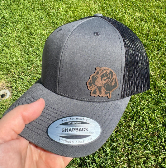 Beagle Hat – Trucker or Snapback Cap with Beagle Design – Dog Lover Gift for Beagle Owners, Pet Parents, and Hound Fans