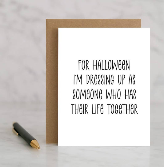 Funny Halloween Card – Relatable Spooky Season Greeting, Bla
