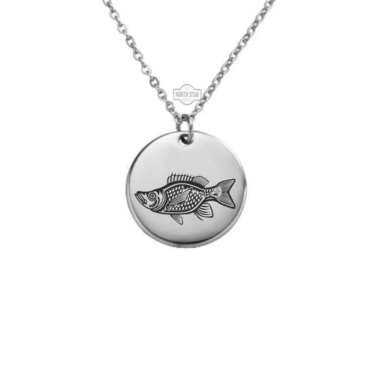 Red Snapper Necklace or Keychain – Personalized Fishing Gift in Gold or Silver, Saltwater Angler Charm for Her or Him