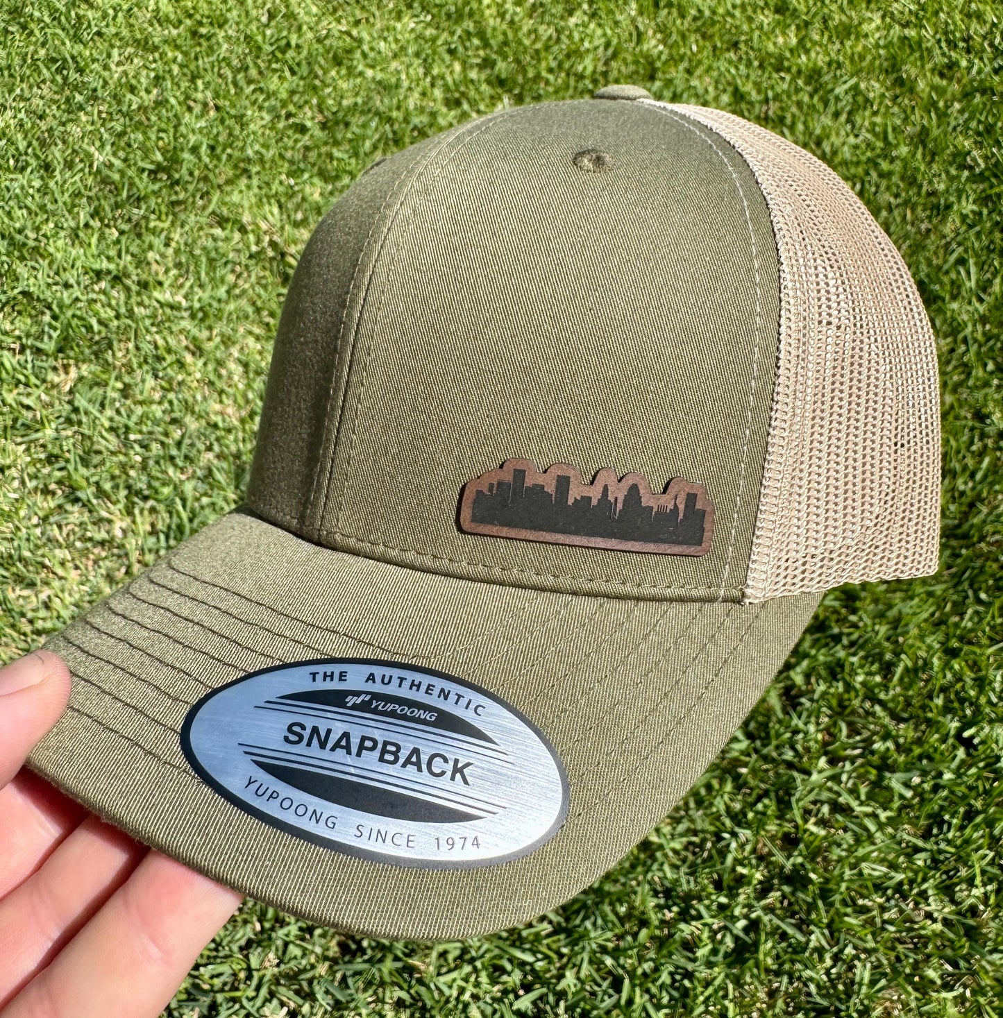 Baltimore City Skyline Hat – Snapback or Trucker Cap with Baltimore Skyline Design – Maryland City Pride Hat for Locals, Tourists, or Gifts