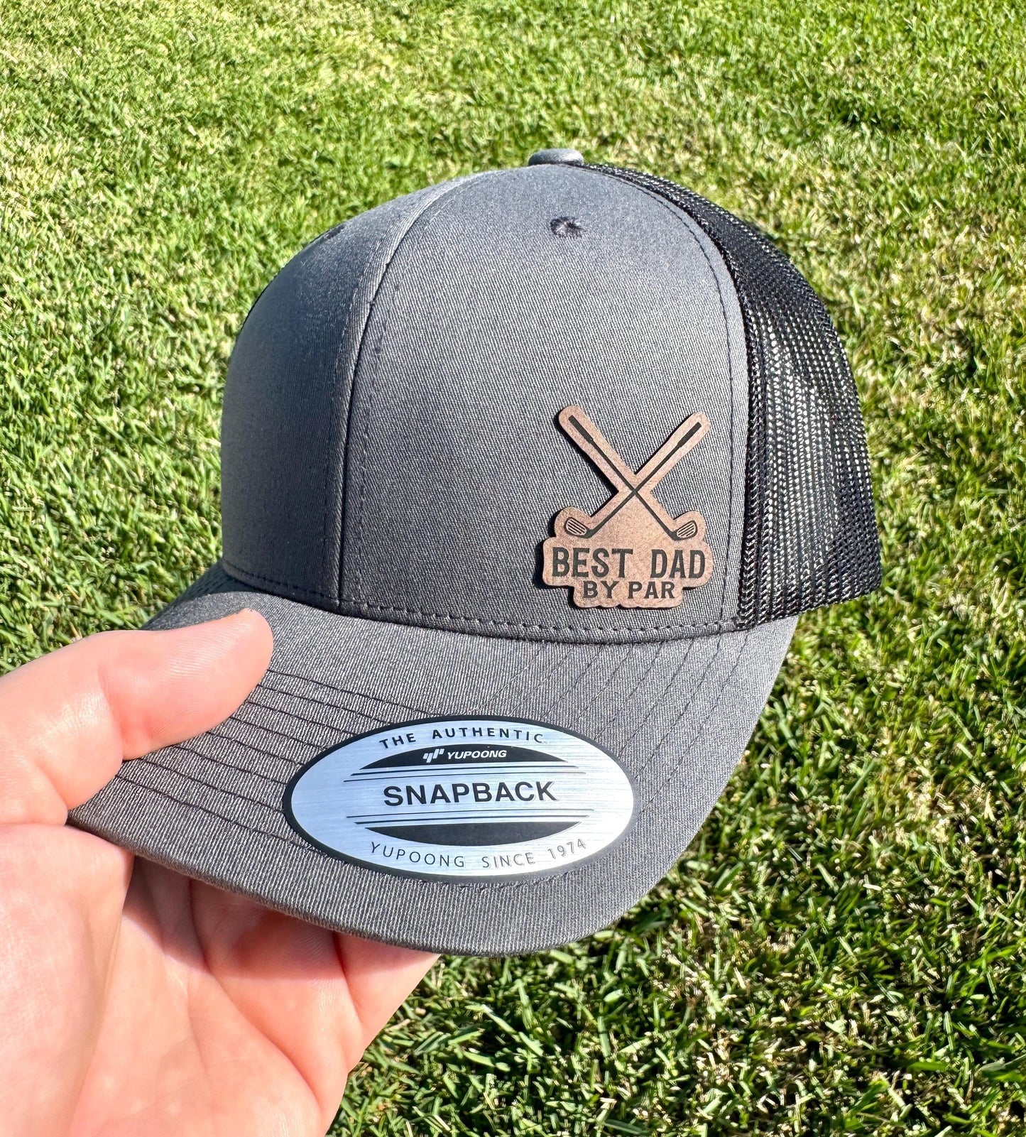 Best Dad By Par Golf Hat – Funny Trucker or Snapback Cap for Golf Dads – Father's Day or Birthday Gift for Golf Lovers