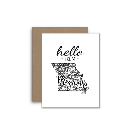 Hello from Missouri – Boho Mandala State Outline