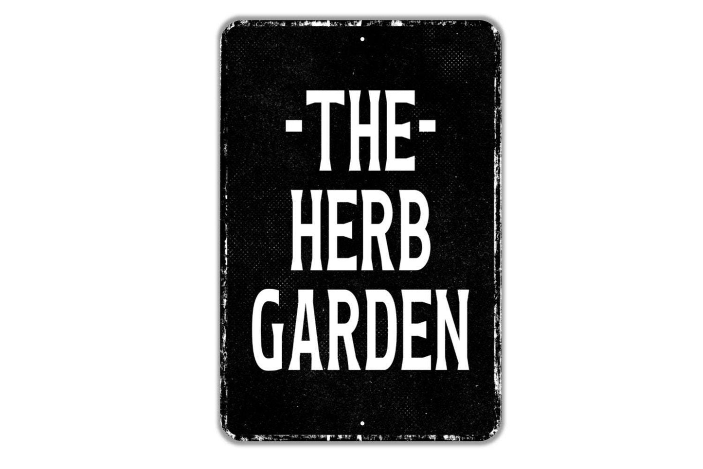 The Herb Garden Sign - Gardening Gardener Indoor Or Outdoor Metal Wall Art - Custom Sign