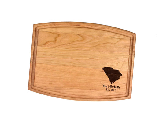 South Carolina State Outline Cutting Board | Choose ANY State Charcuterie Board | Custom Serving Tray Personalized Gift Wedding Anniversary