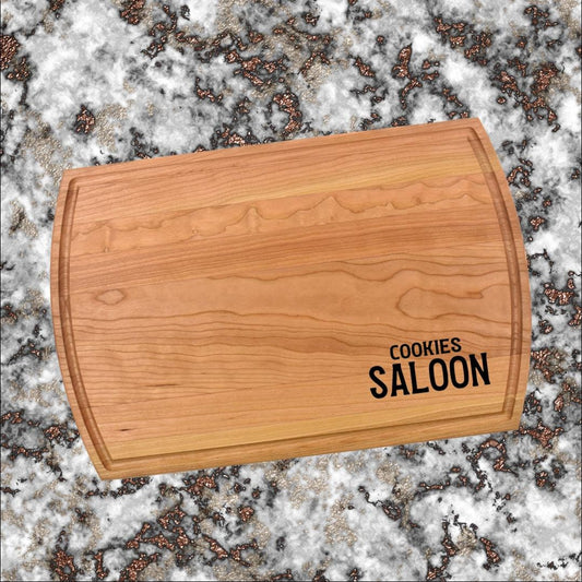 Personalized Saloon Cutting Board | Bar Charcuterie Board | Custom Serving Tray | Personalized Bar Gift | Drink Server Tray