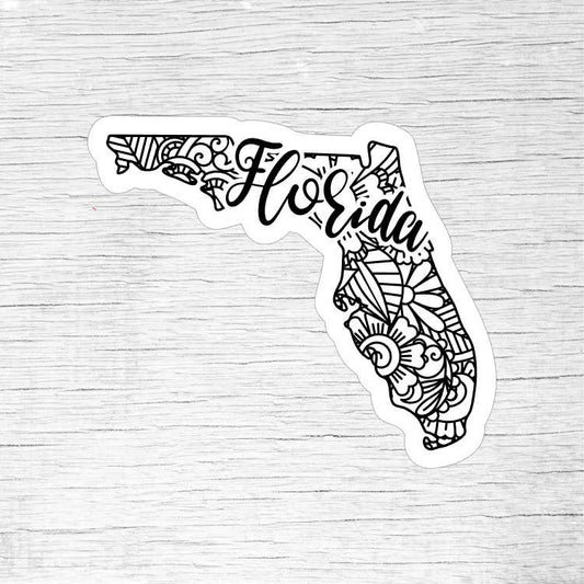 Florida Mandala State Pride Sticker