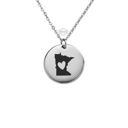 Minnesota Necklace – Gold or Silver State Outline Charm – Personalized Gift for MN Native or Grad – Dainty Jewelry – Keychain Option