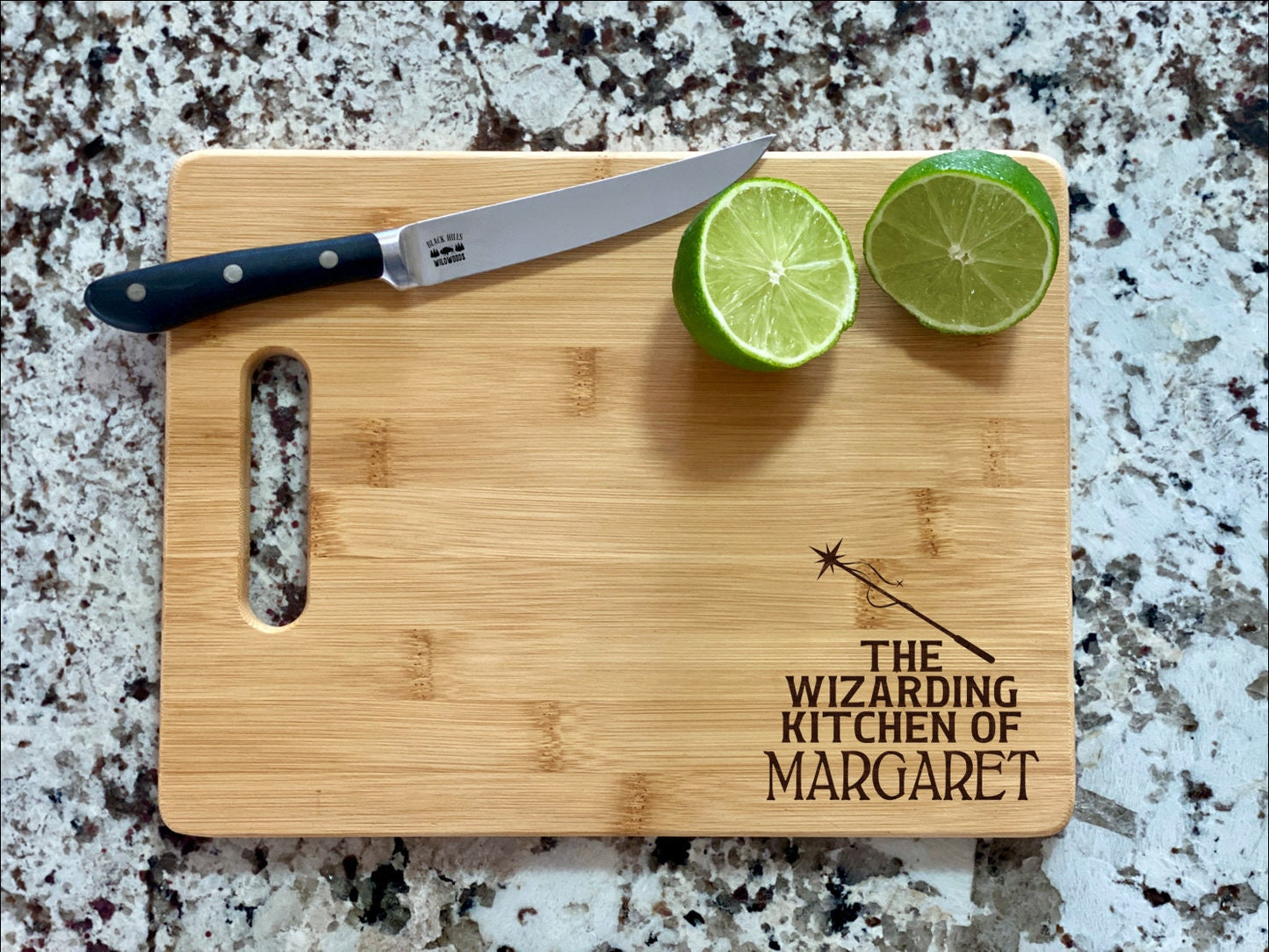 The Wizarding Kitchen Of Personalized Cutting Board | Your Name Here Charcuterie Board | Custom Serving Tray | Personalized Wizard Gift
