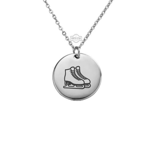 Ice Skates Necklace or Keychain – Personalized Winter Sports Gift in Gold or Silver, Skating Charm for Ice Dancers or Fans