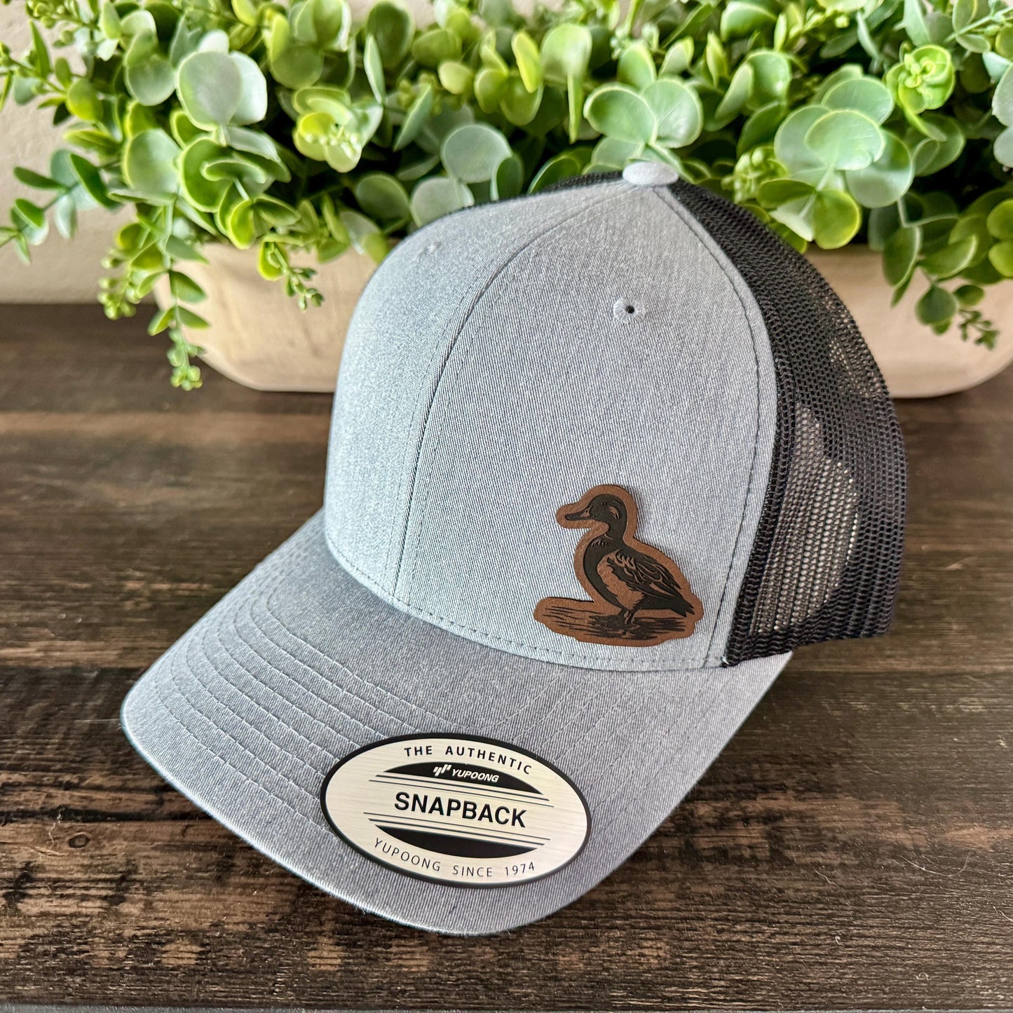 Mallard Duck Hat - Snapback Trucker Hat, Engraved Patch Waterfowl Cap, Duck Hunting Gift, Nature Lover Hat, Outdoorsman Style, Hunter Hat