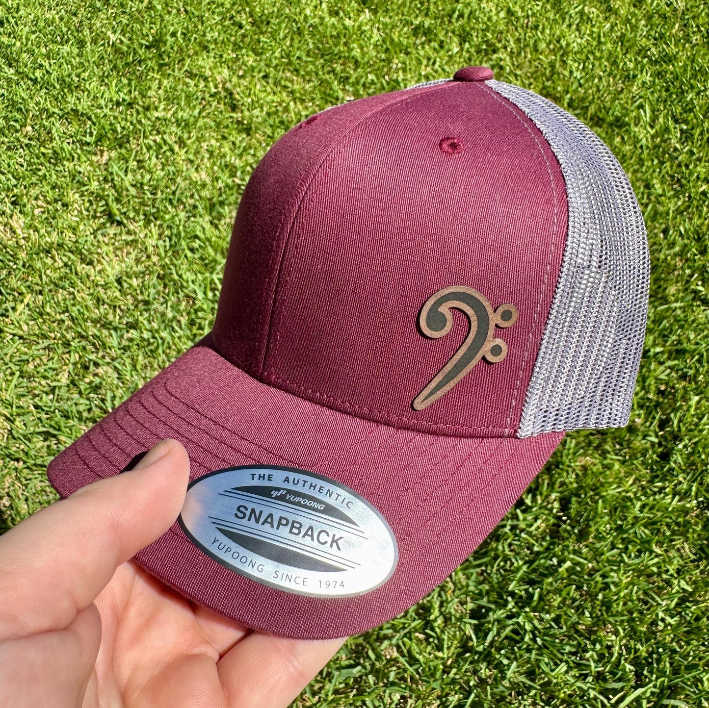 Bass Clef Hat – Music Snapback or Trucker Cap for Musicians, Bassists, and Music Teachers – Treble Clef's Cool Cousin Hat Gift