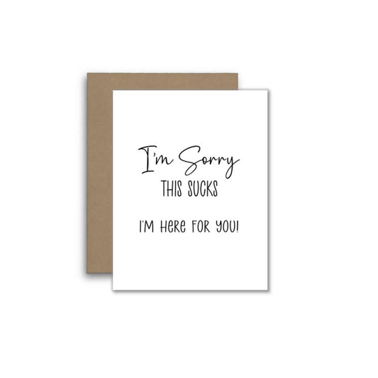 I’m Here for You – Supportive Encouragement Greeting Card