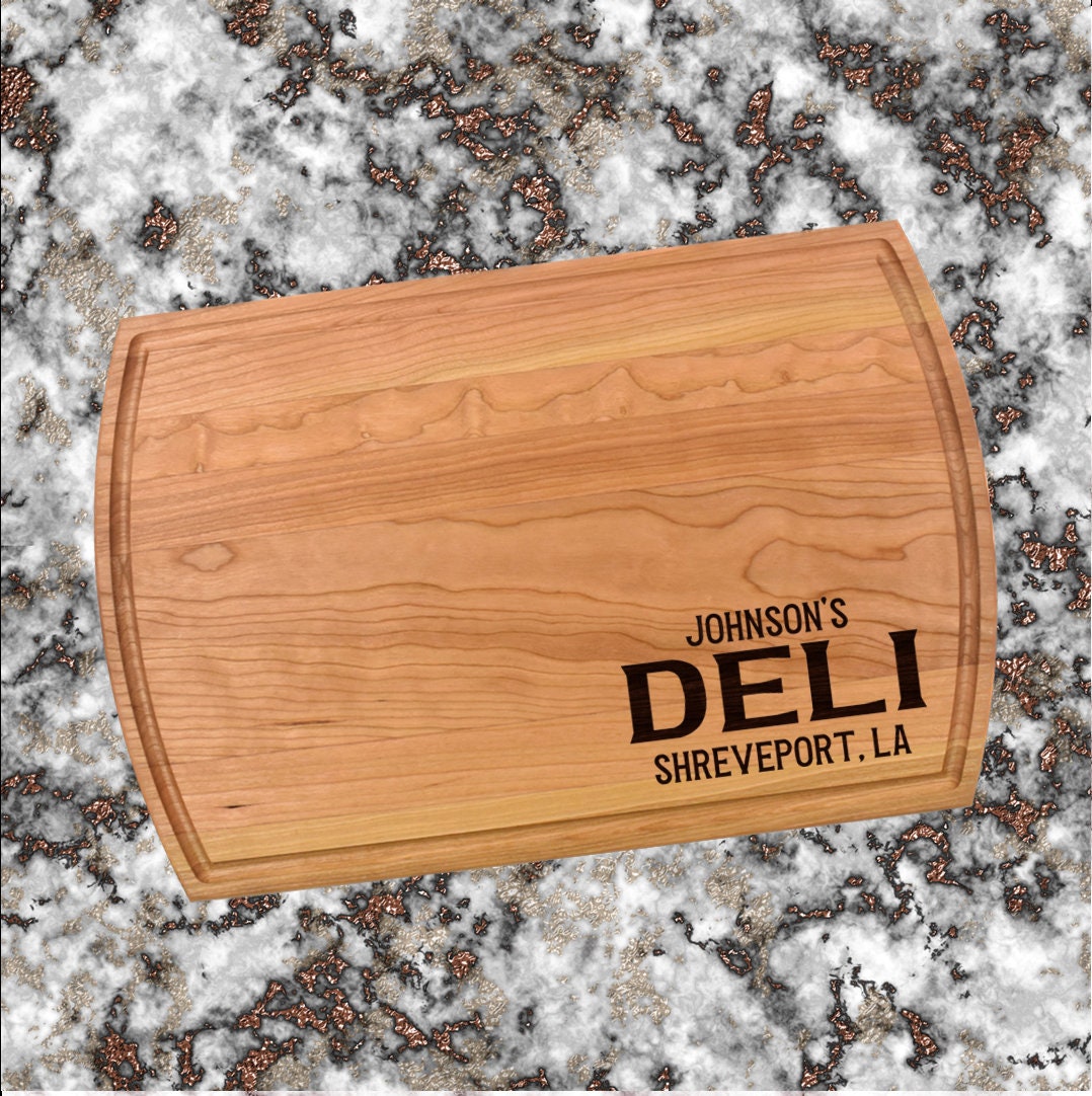 Personalized Deli Cutting Board | Cafe Diner Lunch Charcuterie Board | Custom Serving Tray | Personalized Gift