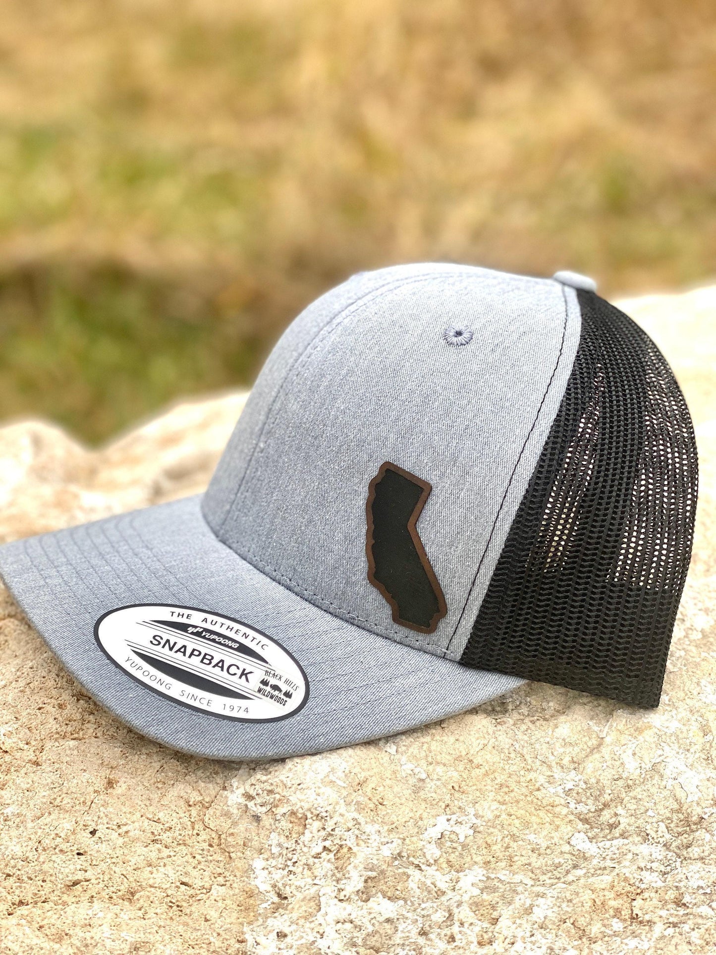 California State Outline Hat – Trucker or Snapback Cap with CA State Design – Golden State Pride Hat for Locals, Travelers, West Coast Lover