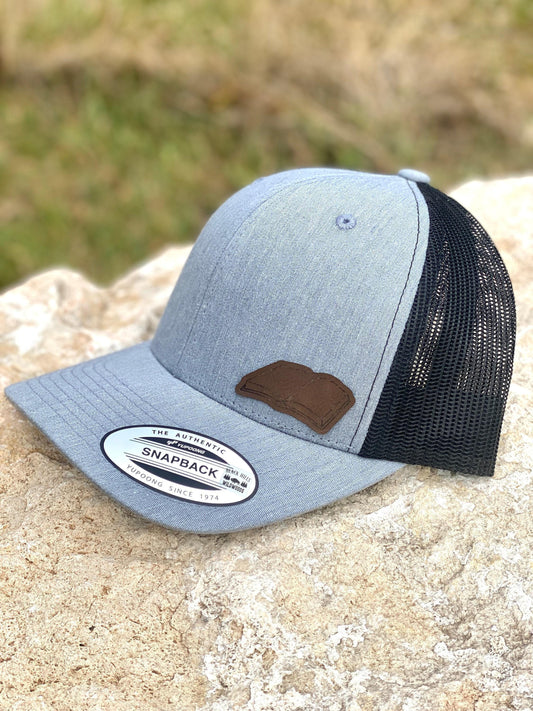 Open Book  Trucker Hat – Snapback Cap for Book Lovers, Reader Gift, Book Club Hat, Literary Style for Bibliophiles