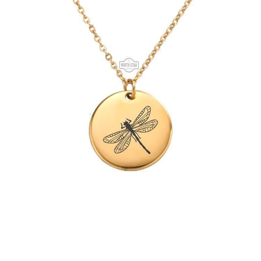Dragonfly Necklace – Gold or Silver Insect Charm – Personalized Gift of Transformation & Light – Dainty Jewelry – Keychain Available