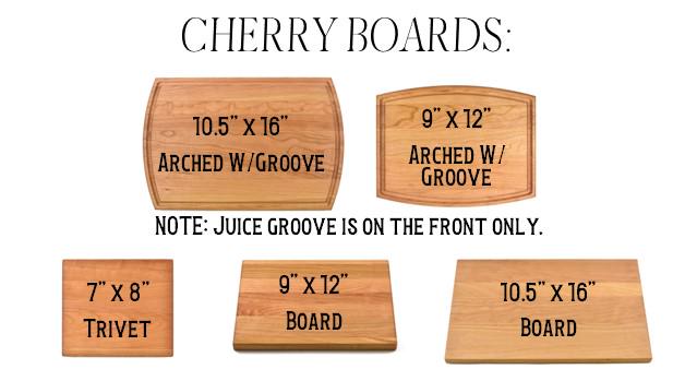 a set of four wooden plaques with measurements
