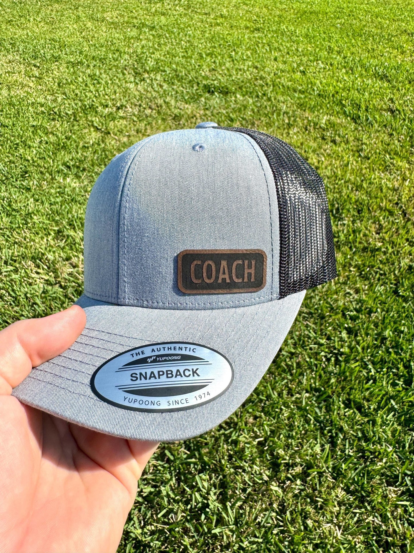 Coach Hat – Trucker or Snapback Cap with Bold Coach Design – Gift for Sports Coaches, Team Leaders, Fitness Trainers & Mentors