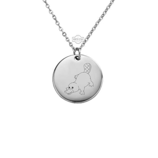 Platypus Necklace – Gold or Silver Animal Charm – Unique Wildlife Gift – Personalized Jewelry for Nature Lover – Keychain Available