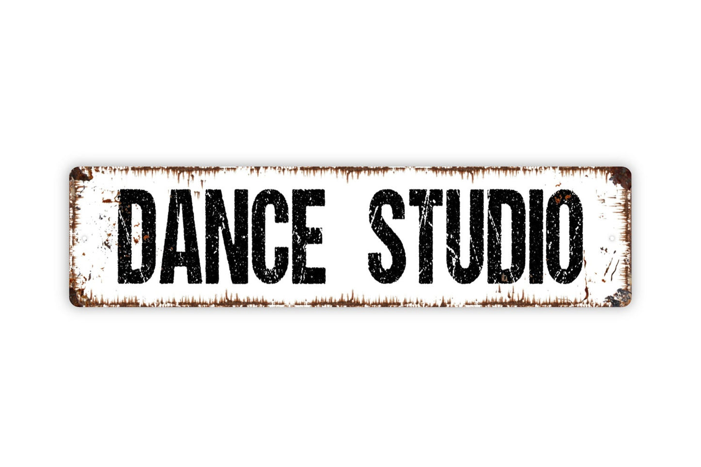 Dance Studio Sign - Dance Academy School Company Rustic Street Metal Sign or Door Name Plate Plaque