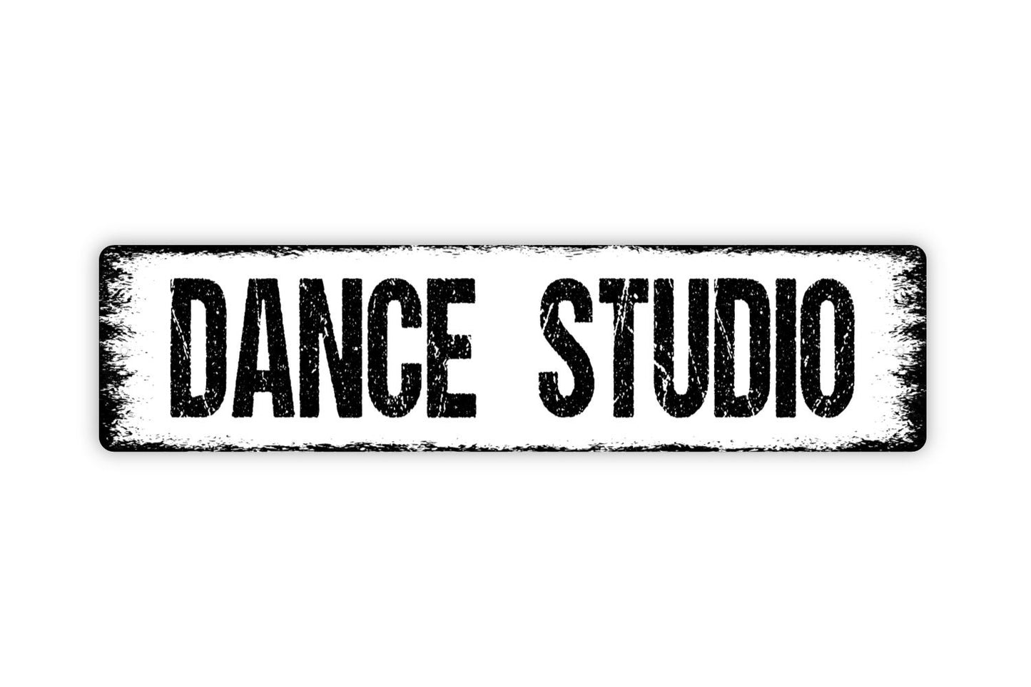 Dance Studio Sign - Dance Academy School Company Rustic Street Metal Sign or Door Name Plate Plaque