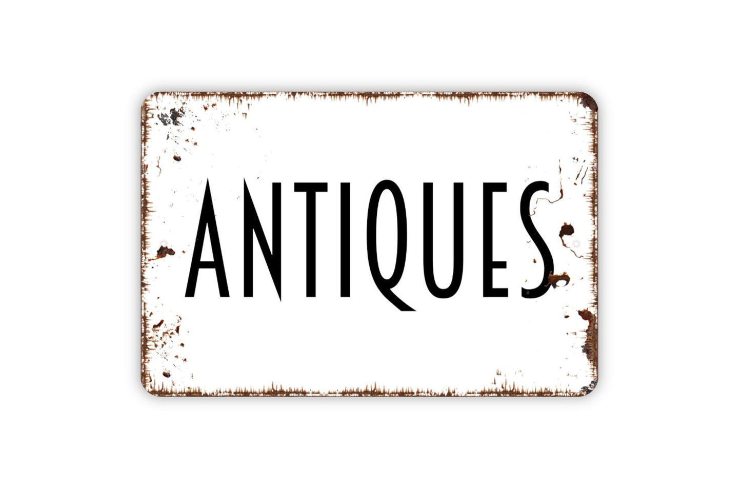 Antiques Sign  - Metal Indoor or Outdoor Wall Art