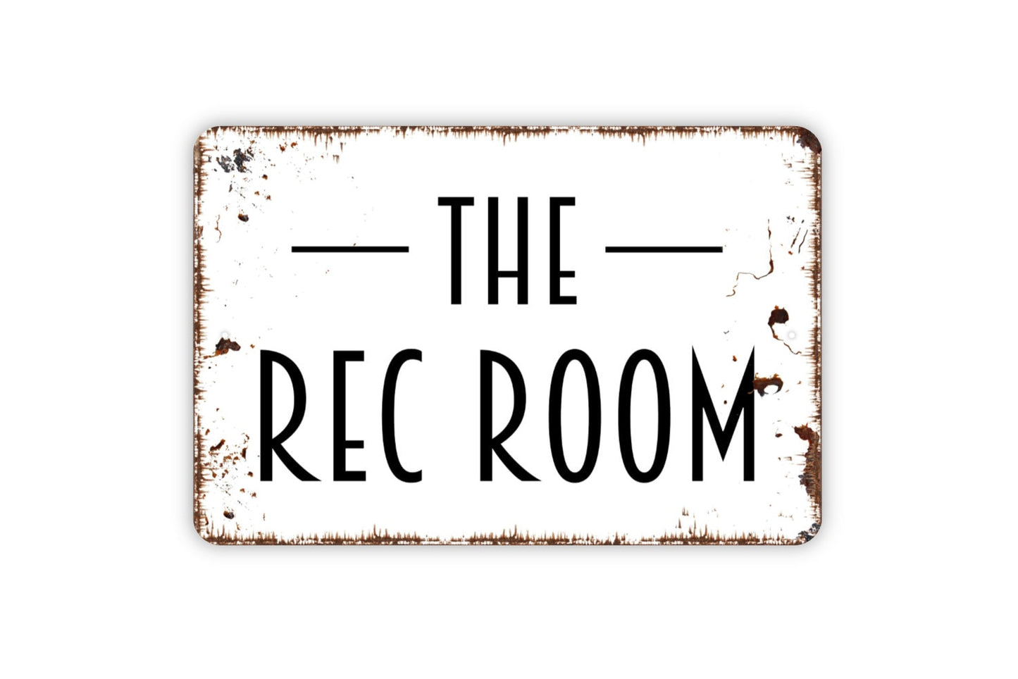 The Rec Room Sign, Metal Sign, Custom Farmhouse Kitchen Wall Metal Sign