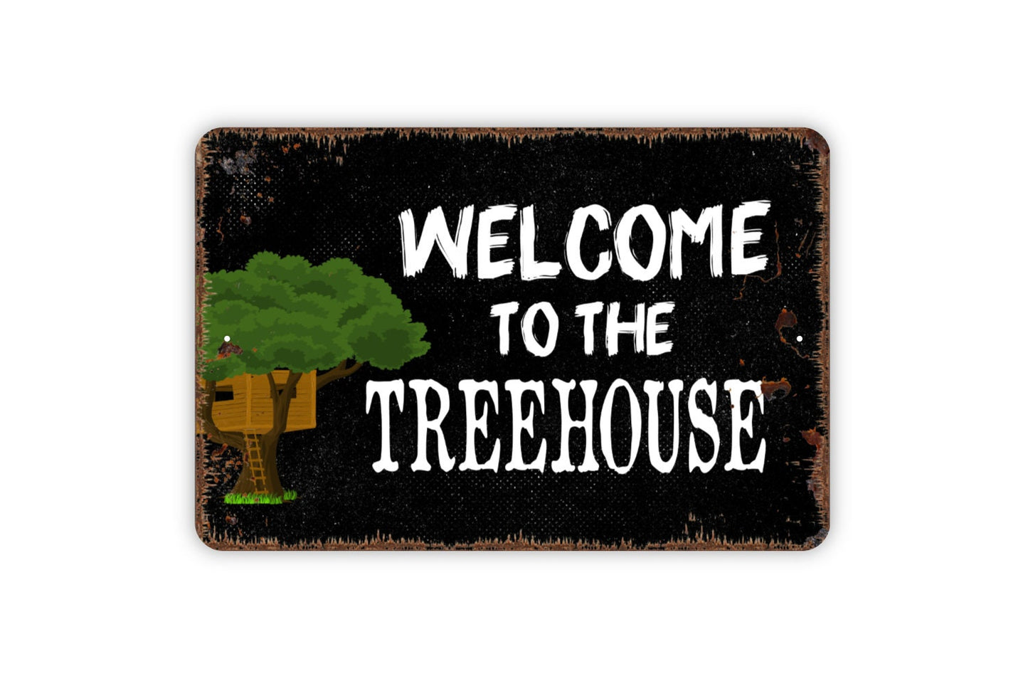 Welcome to the Treehouse Sign - Kids Indoor or Outdoor Wall Art