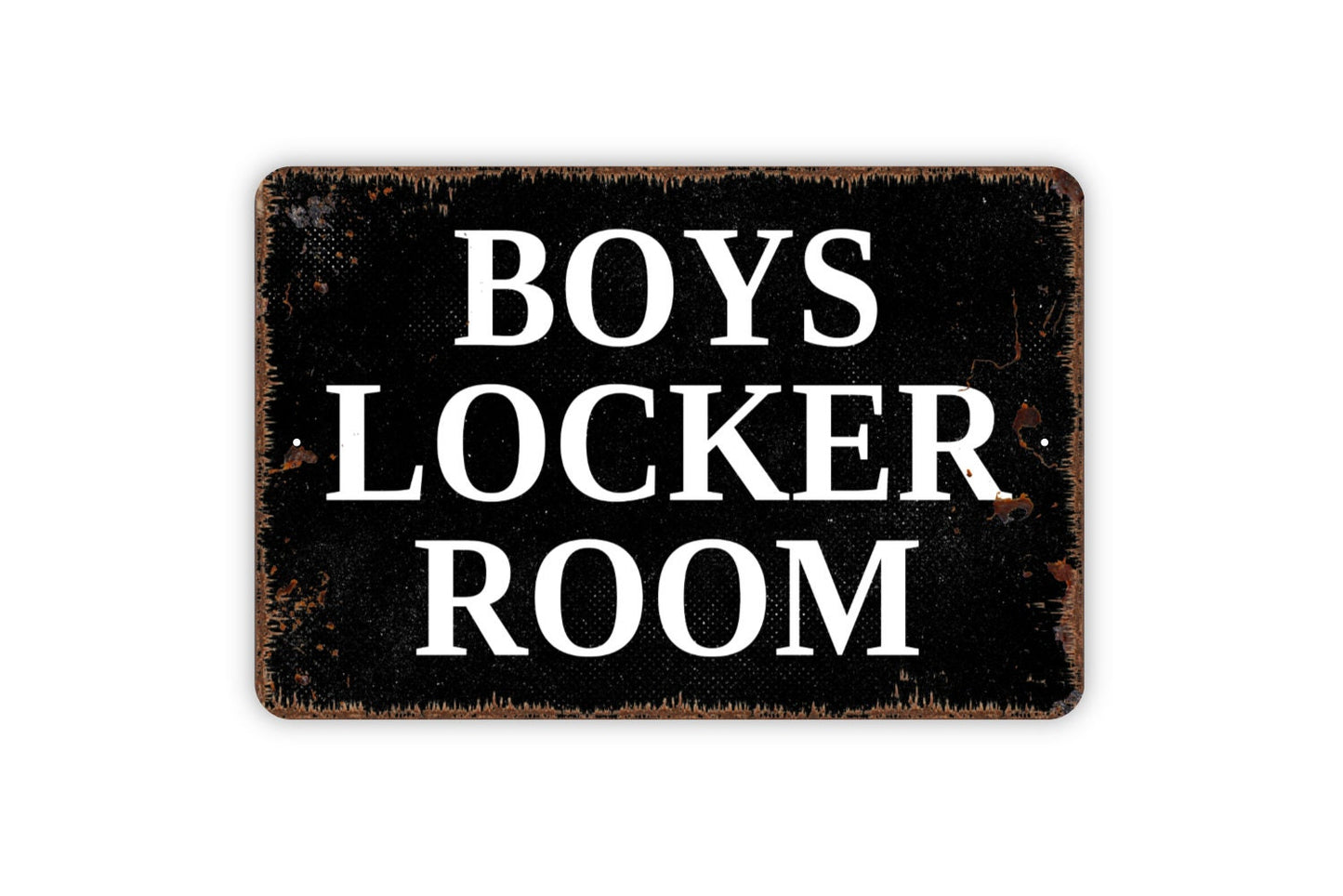 Boys Locker Room Sign - Metal Indoor or Outdoor Wall Art