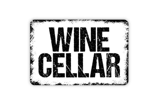 Wine Cellar Sign - Bar Metal Indoor or Outdoor Wall Art