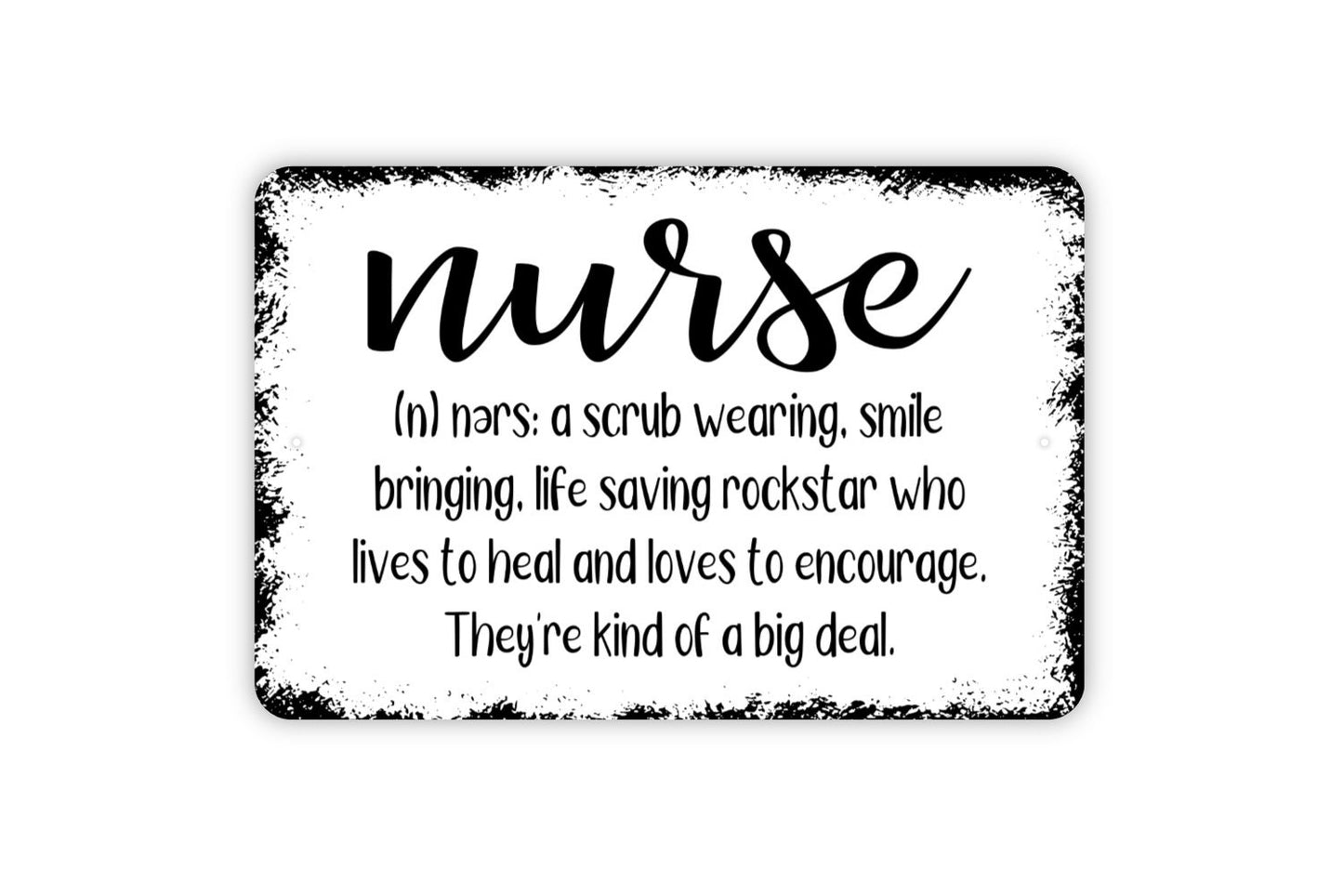 Nurse Definition Sign - Farmhouse Wall Decor Modern Wall Art Metal Sign