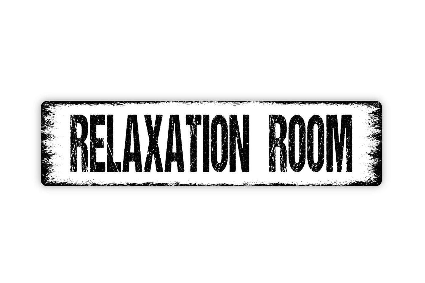 Relaxation Room Sign - Zen Den Relax Read Quiet Zone Meditate Therapy Rustic Street Metal Sign or Door Name Plate Plaque