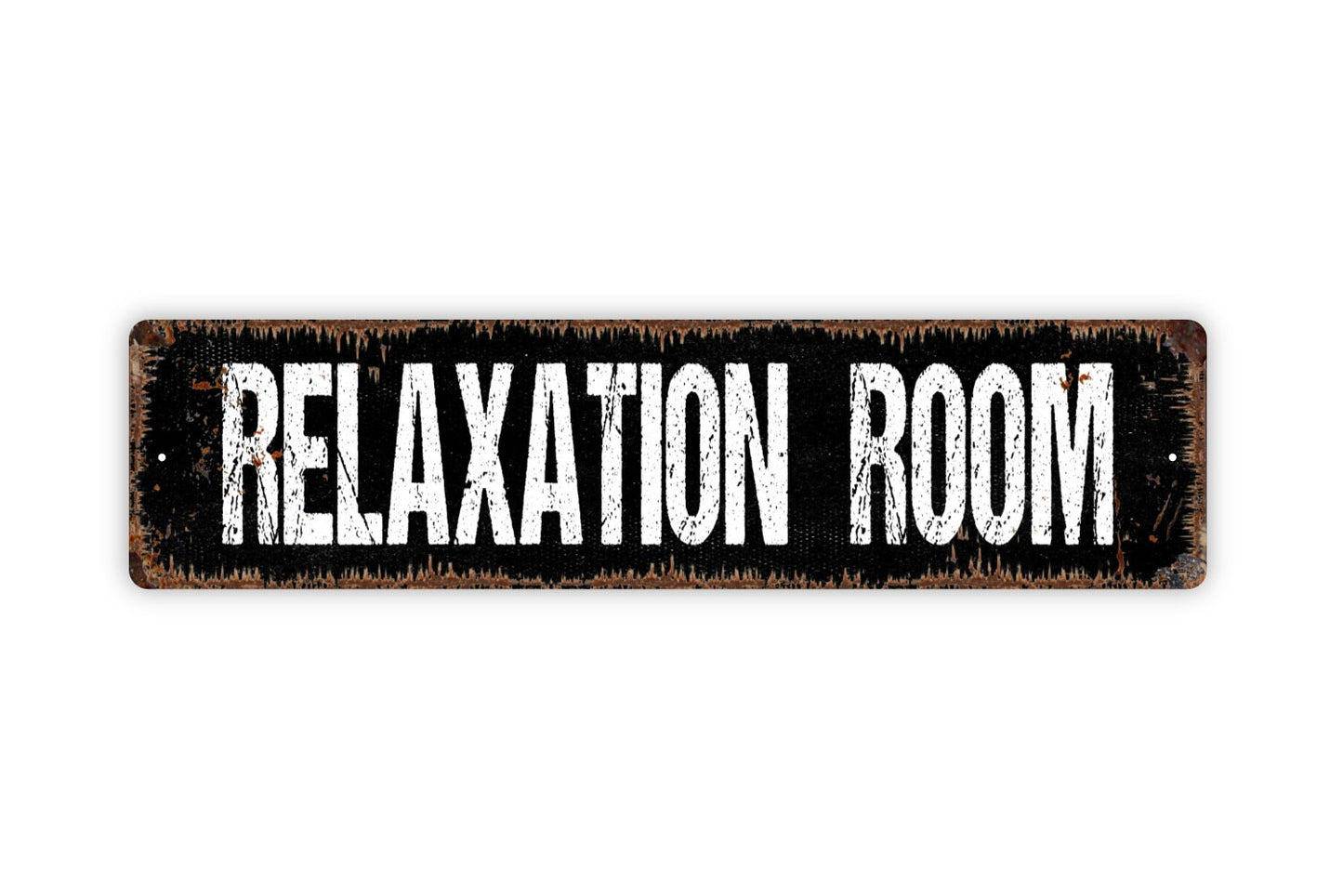 Relaxation Room Sign - Zen Den Relax Read Quiet Zone Meditate Therapy Rustic Street Metal Sign or Door Name Plate Plaque