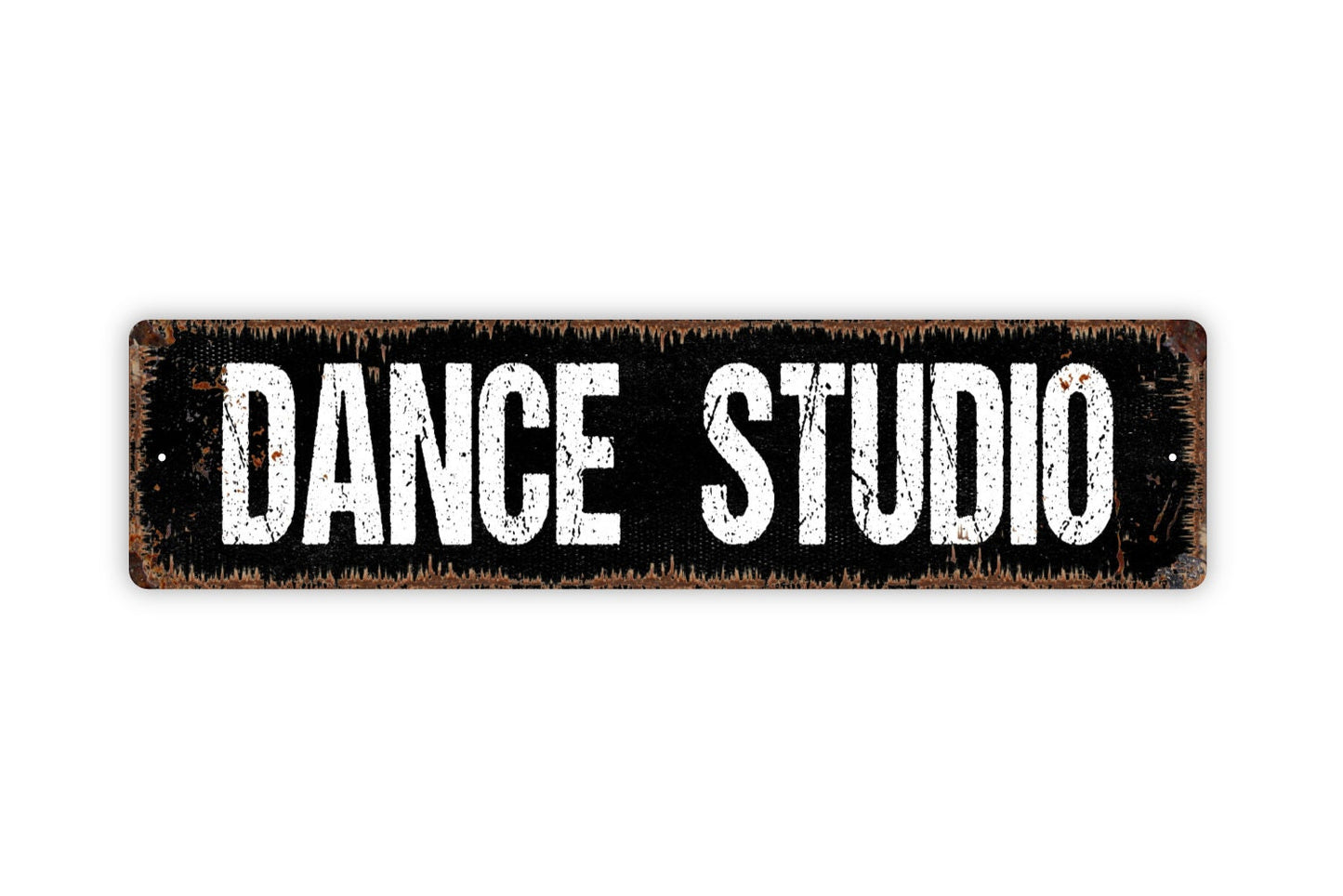 Dance Studio Sign - Dance Academy School Company Rustic Street Metal Sign or Door Name Plate Plaque