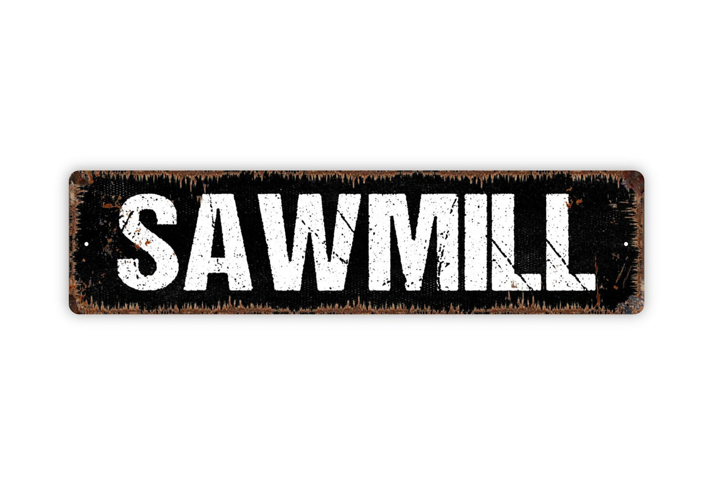 Sawmill Sign - Carpentry Workshop Hobby Room Man Cave Garage Tools Rustic Street Metal Sign or Door Name Plate Plaque