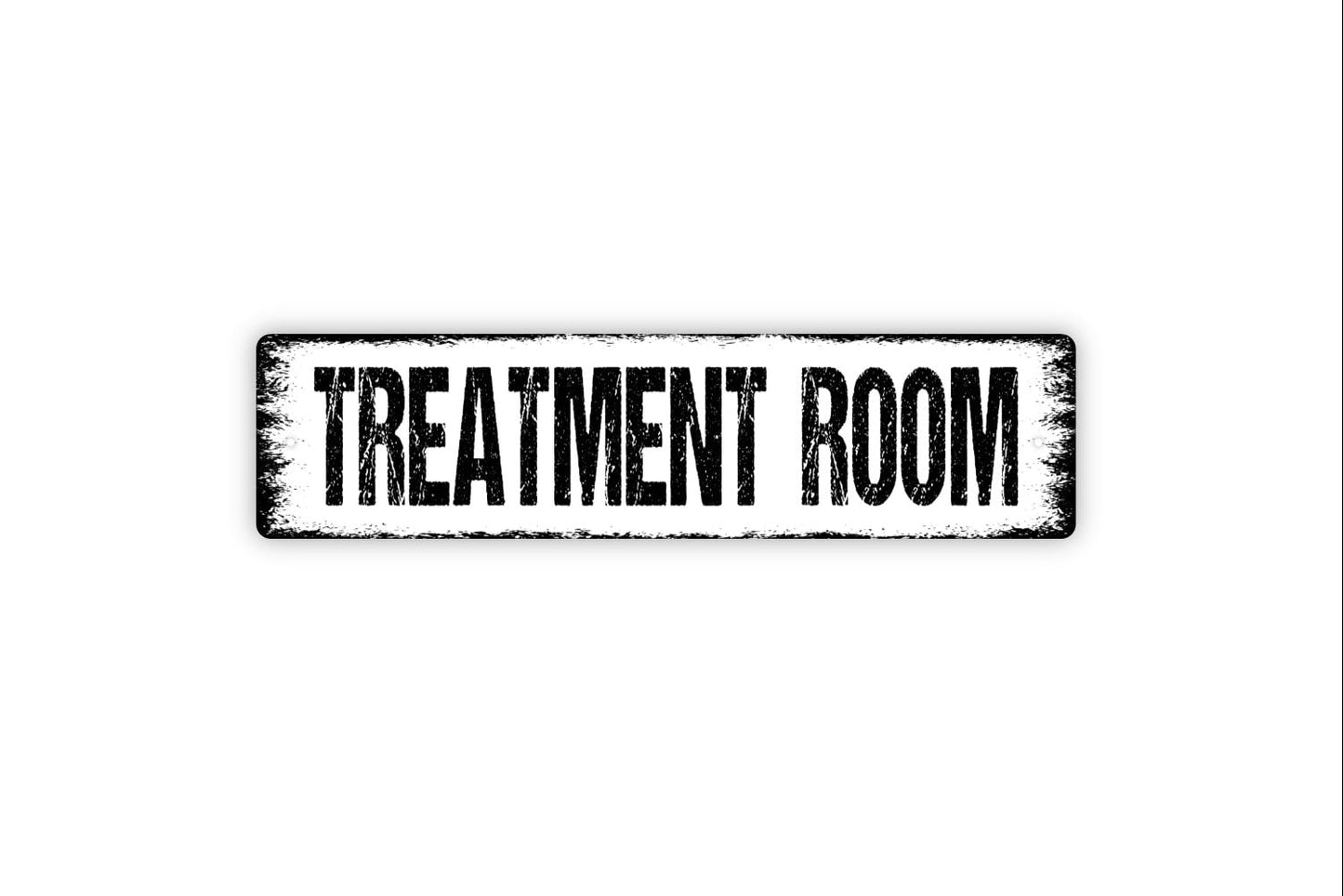 Treatment Room Sign - Therapy First Aid Medical Doctor Visit Rustic Street Metal Sign or Door Name Plate Plaque