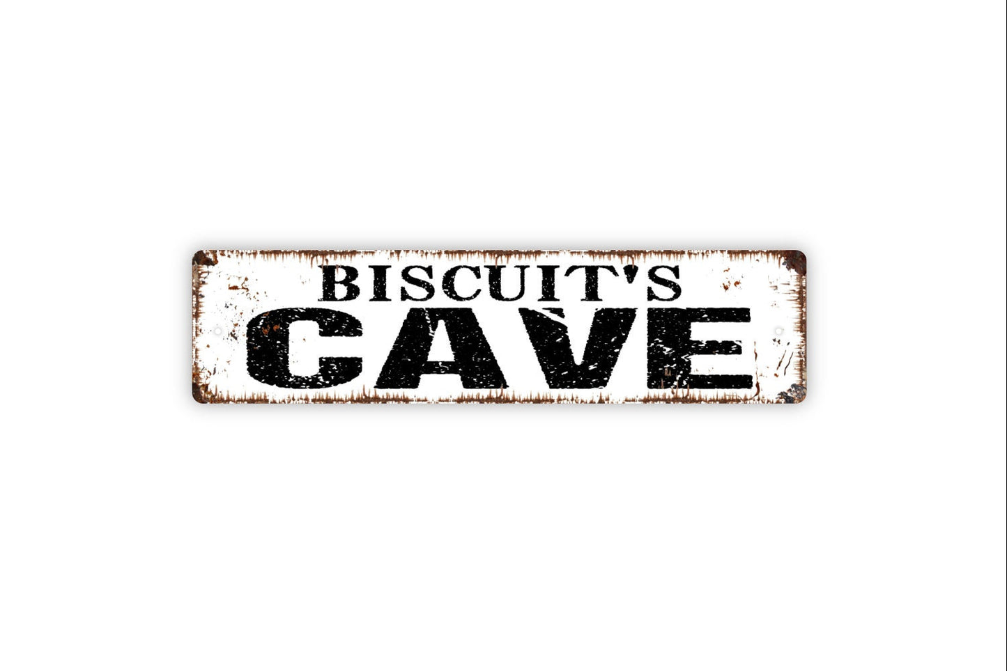 Personalized Cave Sign, Custom Metal Sign, Rustic Street Sign or Door Name Plate Plaque