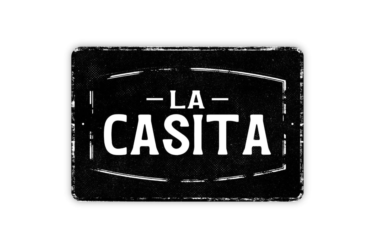 La Casita Sign - Metal Sign Wall Art - Distressed Vintage Style