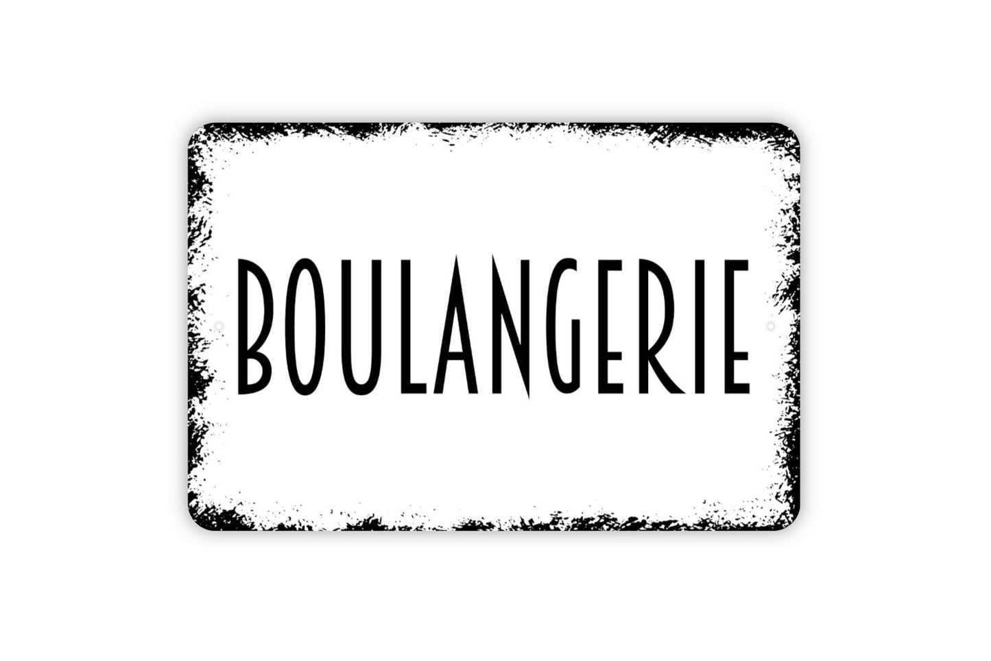 Boulangerie Sign - Metal Sign, Farmhouse Contemporary Modern Wall Metal Sign