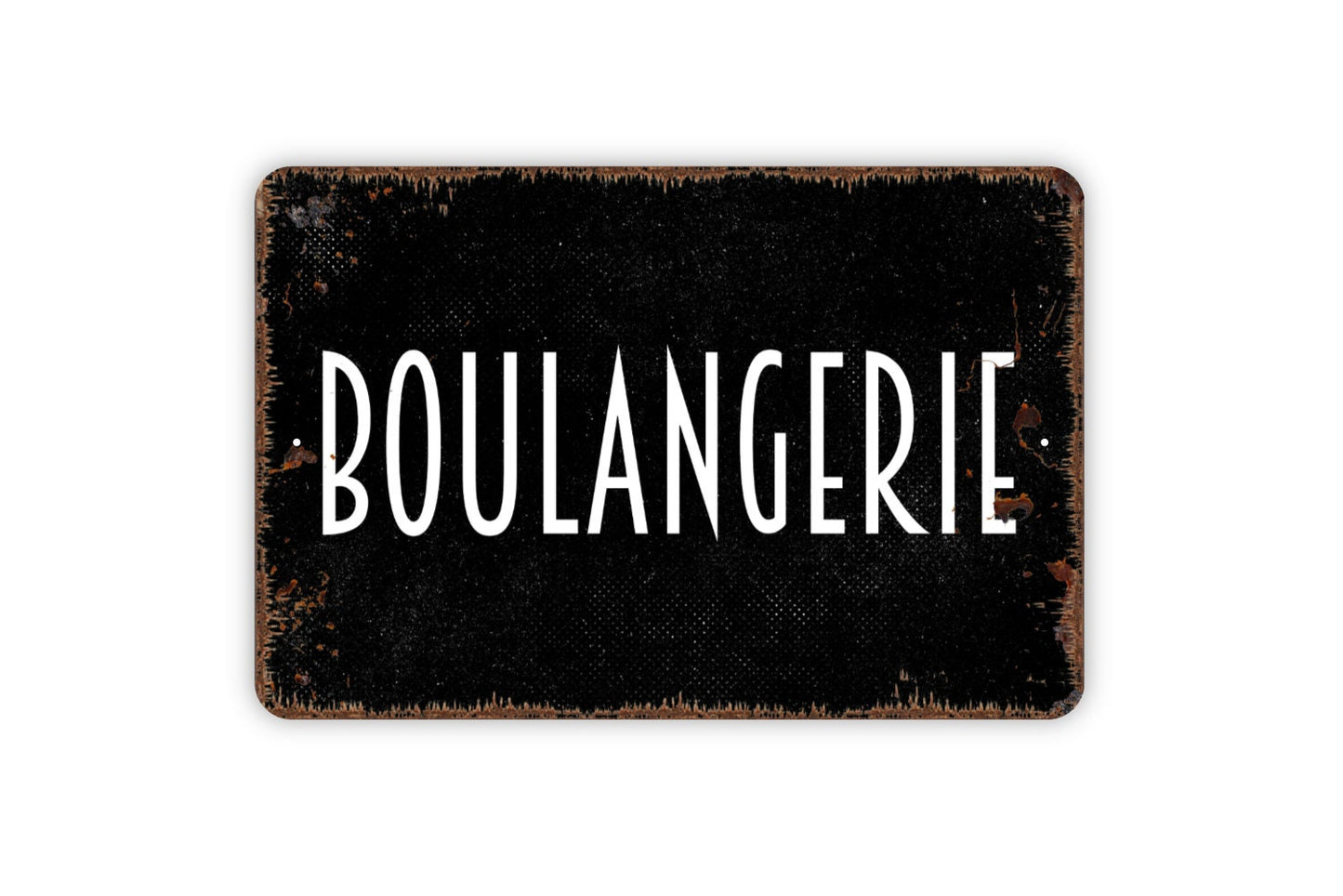 Boulangerie Sign - Metal Sign, Farmhouse Contemporary Modern Wall Metal Sign