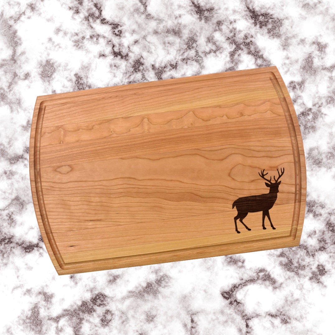 Buck Cutting Board | Hunter Hunting Whitetail Deer Charcuterie Board | Custom Serving Tray | Personalized Housewarming Gift | Anniversary