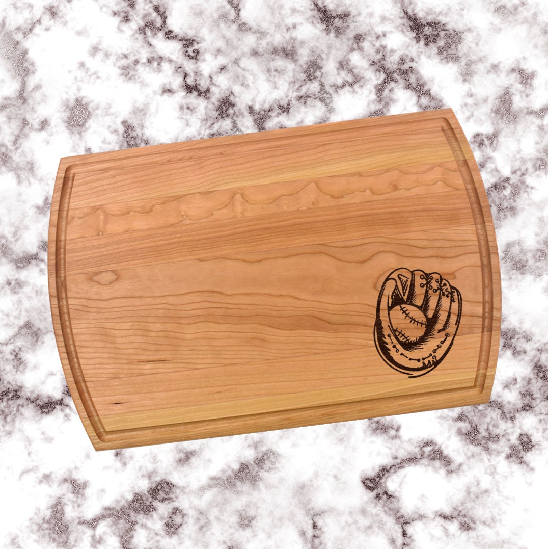 Baseball Glove Cutting Board | Sports Charcuterie Board | Custom Serving Tray | Personalized Housewarming Gift | Wedding Anniversary