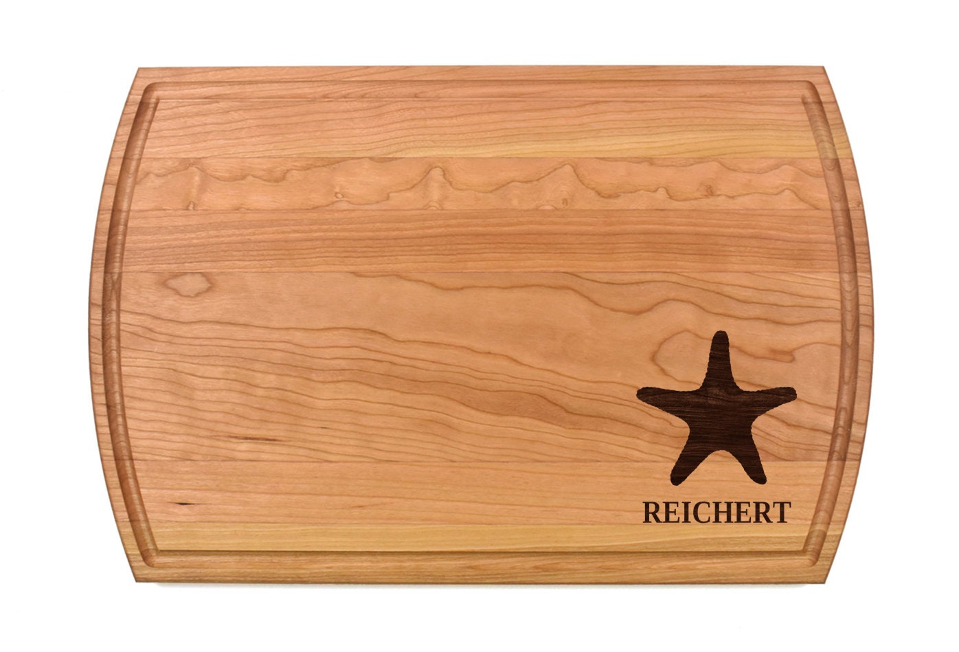 Starfish Cutting Board | Sea Ocean Charcuterie Board | Custom Serving Tray | Personalized Housewarming Closing Gift | Wedding Anniv Gift