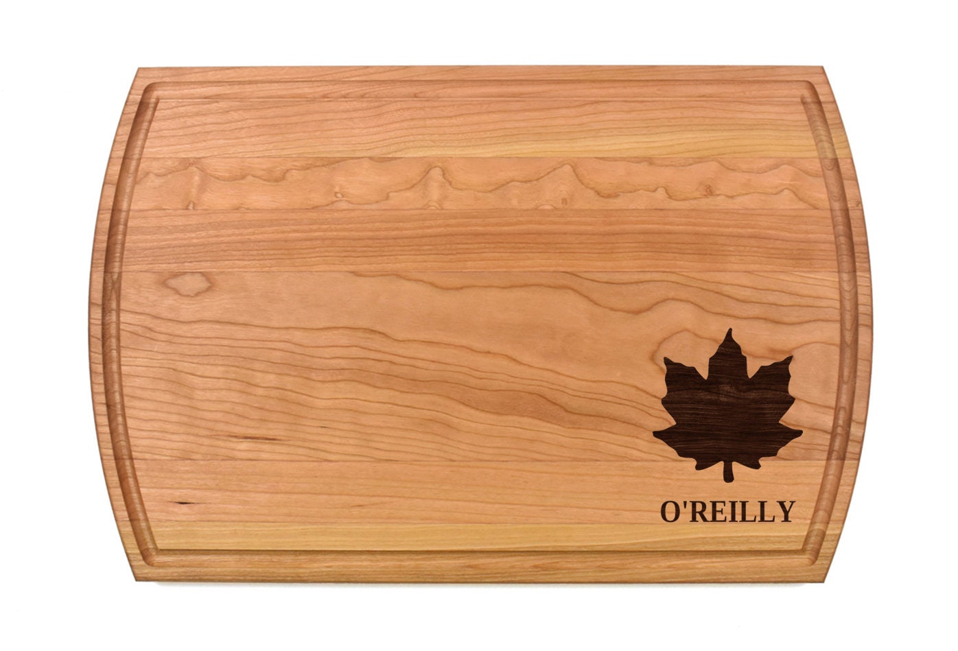 Maple Leaf Cutting Board | Canada Symbol Charcuterie Board | Custom Serving Tray | Personalized House Closing Gift | Party Tray Gift