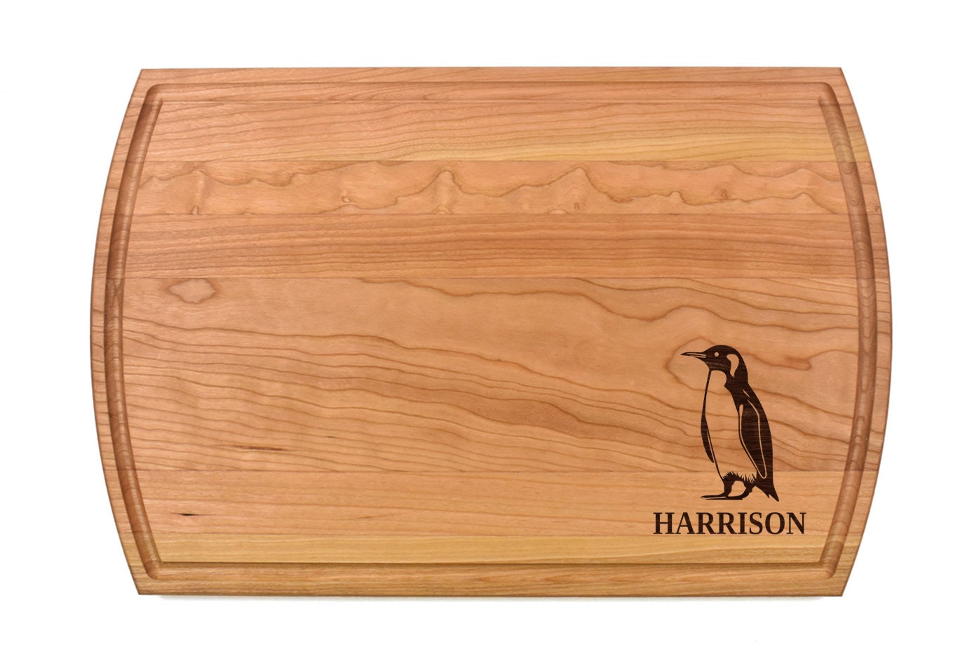 Penguin Cutting Board | Sea Ocean Aquatic Charcuterie Board | Custom Serving Tray | Personalized House Closing Gift | Wedding Anniv Gift