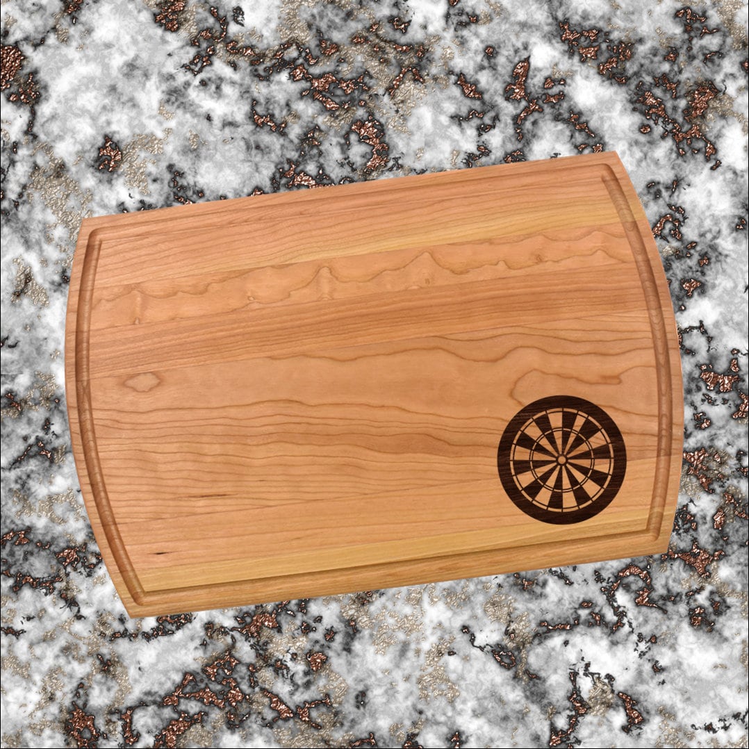 Darts Cutting Board | Dart Board Charcuterie Board | Custom Serving Tray | Personalized Housewarming Closing Gift | Team Sport Gift