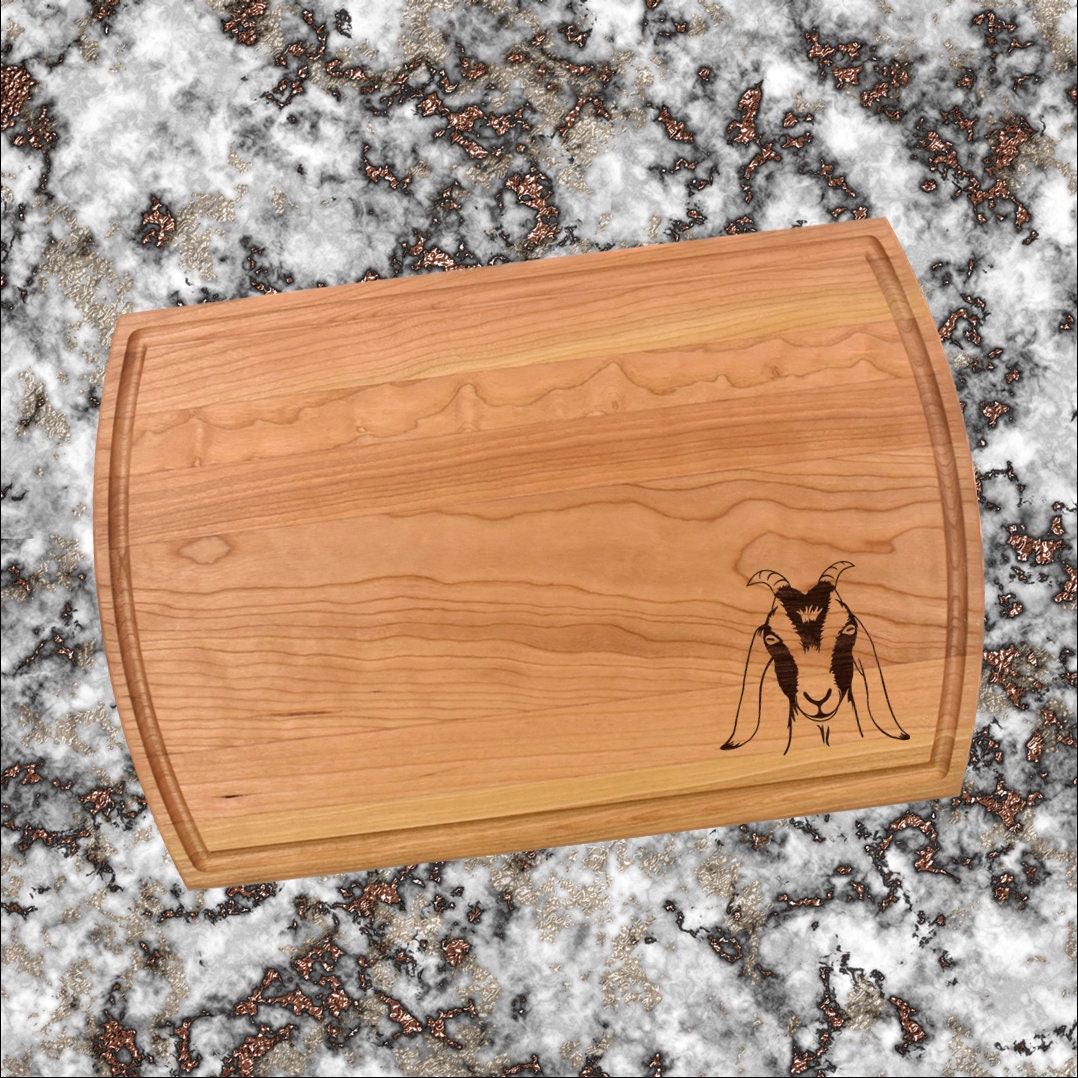 Goat Cutting Board | Ranch Farm Charcuterie Board | Custom Serving Tray | Personalized Farming Gift | Party Tray Gift