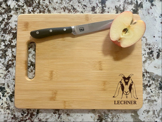 Goat Cutting Board | Ranch Farm Charcuterie Board | Custom Serving Tray | Personalized Farming Gift | Party Tray Gift