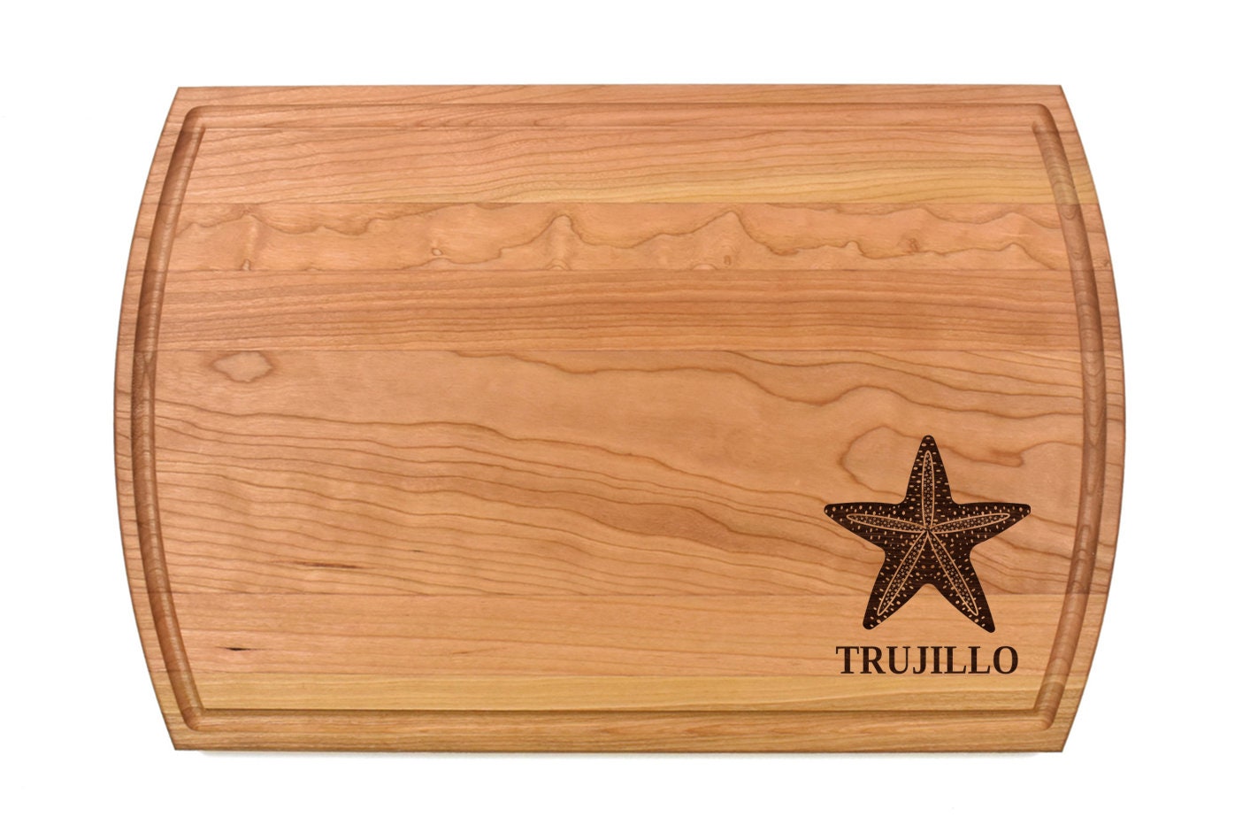 Starfish Cutting Board | Star Fish Beach Charcuterie Board | Custom Serving Tray | Personalized Beach House Gift | Wedding Anniv Gift